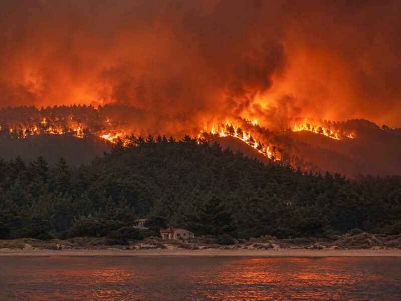 forest fires in France–Spain