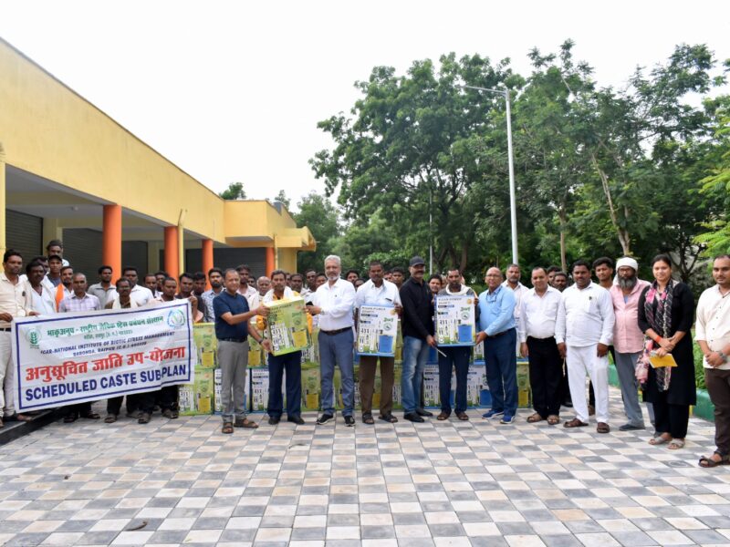 Battery Sprayer Distribution: Farming goes high-tech! 60 farmers receive battery sprayers—a new initiative to boost paddy production.