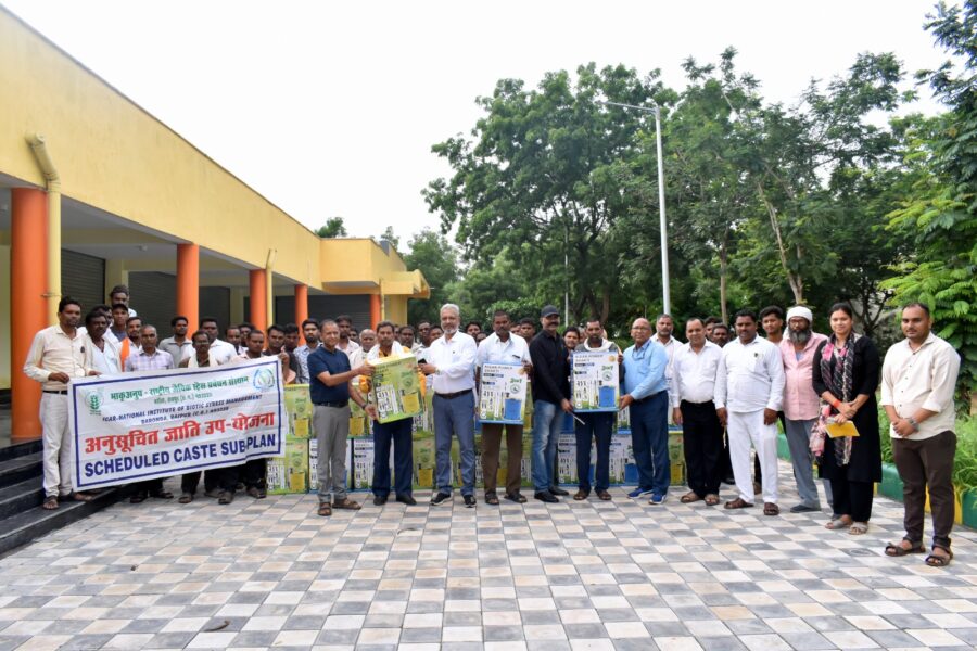 Battery Sprayer Distribution: Farming goes high-tech! 60 farmers receive battery sprayers—a new initiative to boost paddy production.