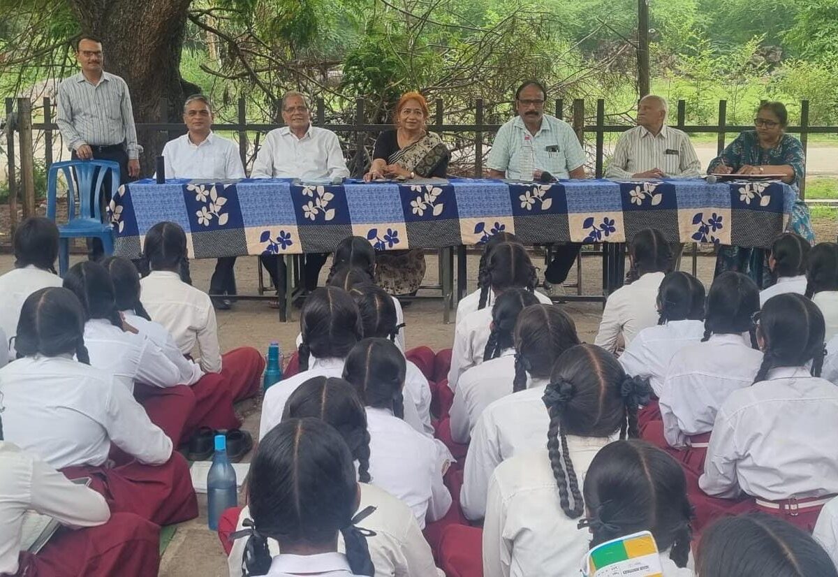 Career Counselling...! Female students find the path to a bright future.