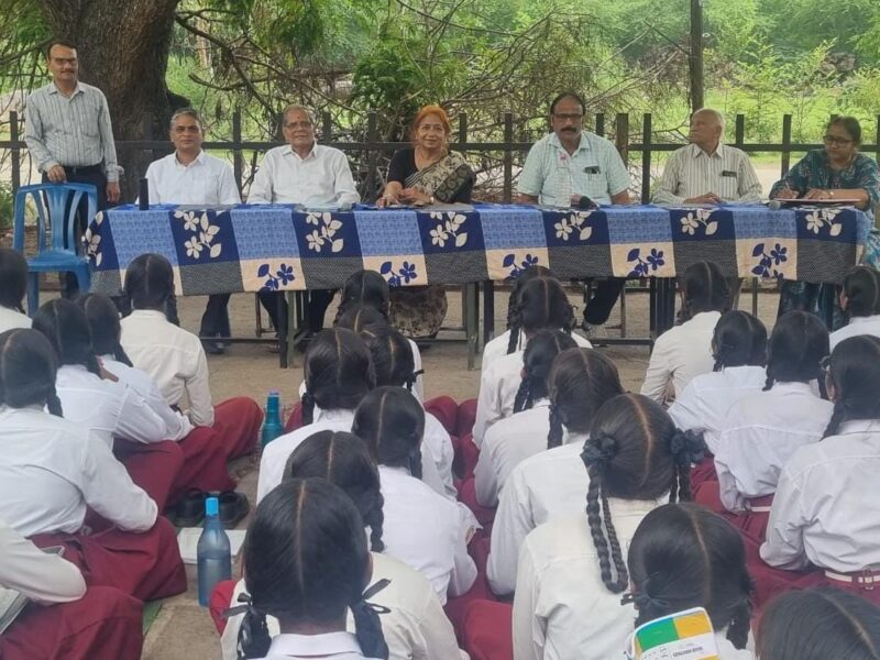 Career Counselling...! Female students find the path to a bright future.