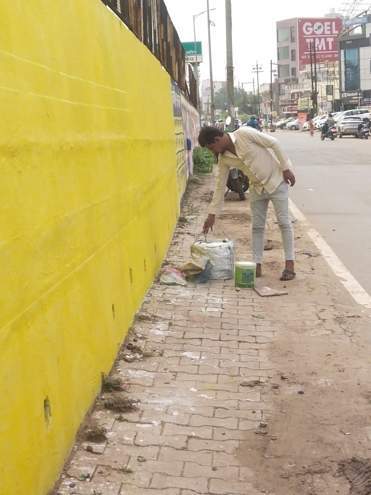 Raipur Nagar Nigam illegal Painting