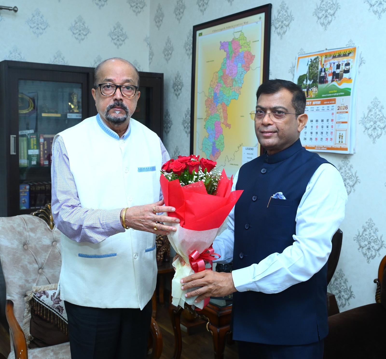 The CG State Election Commissioner paid