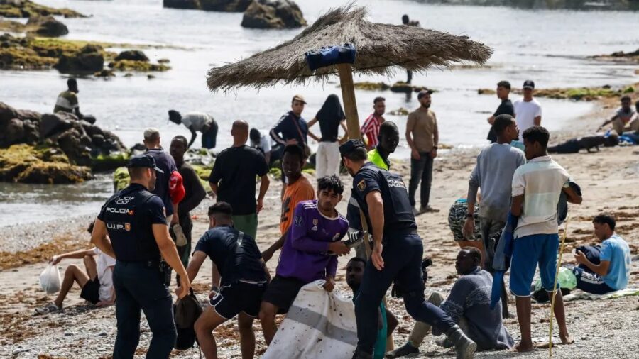 Illegal Infiltration: Humanitarian tragedy at the Spain-Ceuta-Morocco border...! 67 people die during illegal infiltration attempt... Security concerns rise in Europe.