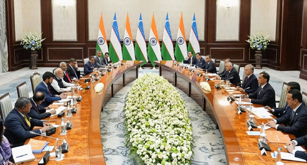 India's Foreign Policy: A new chapter in India-Uzbekistan relations...! Strategic partnership sealed; agreement reached on a comprehensive strategic partnership.