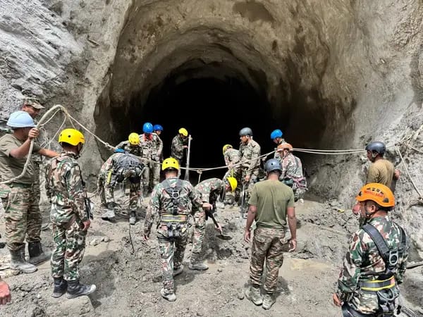Nepal tunnel rescue operation