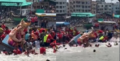Major tragedy during Ganesh Visarjan: 6 minors drown in a lake; chaos and grief near Hyderabad.