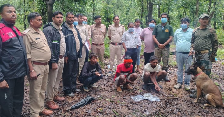 CG Wildlife Crime: Accused cut off and took away claws from a dead bear; Forest Department nabbed two individuals with four claws.