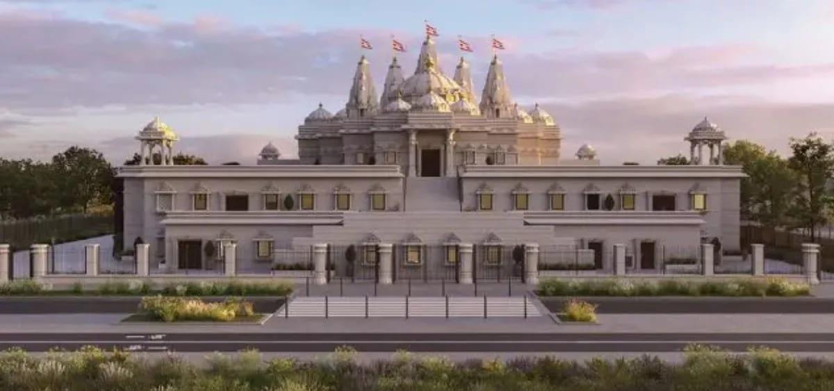 the grand Swaminarayan temple