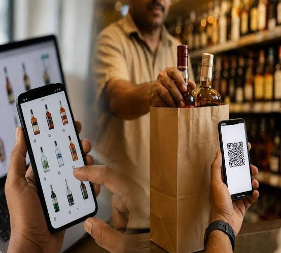 Online booking of liquor