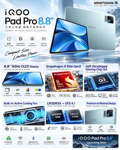 iQOO Pad Pro 8.8 Features